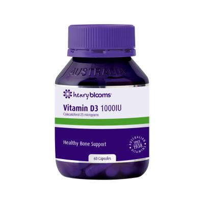 Henry Blooms Vitamin D3 1000 IU 60c